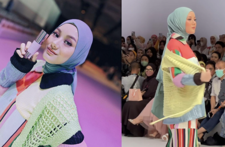 Sedang hamil, Dinda Hauw tampil cantik di JFW 2023. (Instagram)