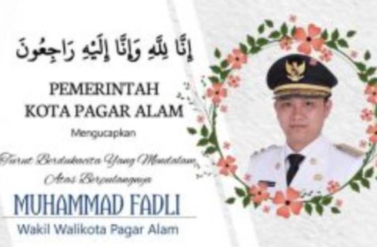 Wakil Wali Kota Pagar Alam Muhammad Fadli meninggal dunia. (pagaralamkota.go.id)