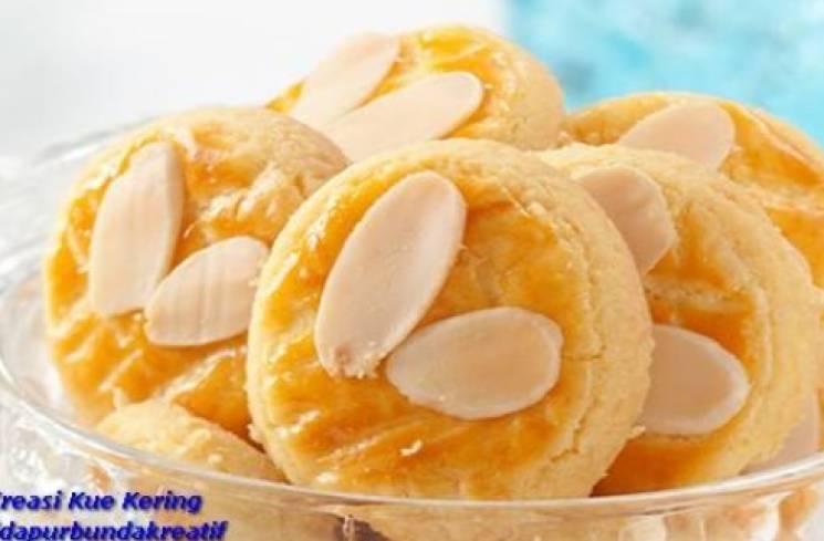 Almond Cheese Cookies. (Foto: Dok. FB Aneka Kreasi Kue Kering/Bunda Kreatif)