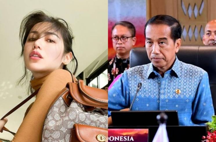 Foto kolase Jessica Iskandar dan Presiden Joko Widodo [Instagram]