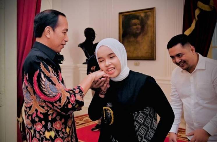 Presiden Joko Widodo (Jokowi) dan Putri Ariani [Lukas - Biro Pers Sekretariat Presiden]