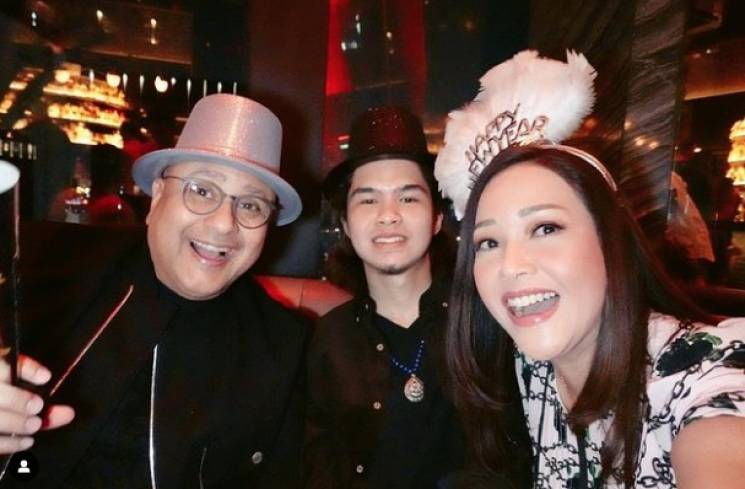 Maia Estianty bersama Irwan Mussry dan Dul Jaelani [Instagram]