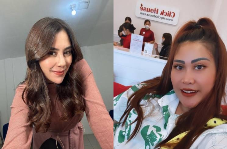 Foto kolase Syahnaz Sadiqah dan Boiyen [Instagram]